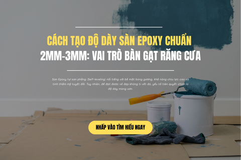 Cách Tạo Độ Dày Sàn Epoxy Chuẩn 2mm-3mm: Vai Trò Bàn Gạt Răng Cưa